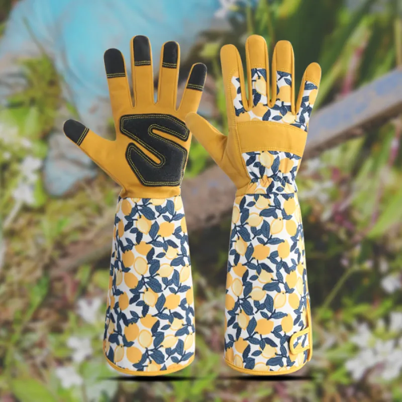 Lange Gartenhandschuhe mit Rosenschutz – Bild 2