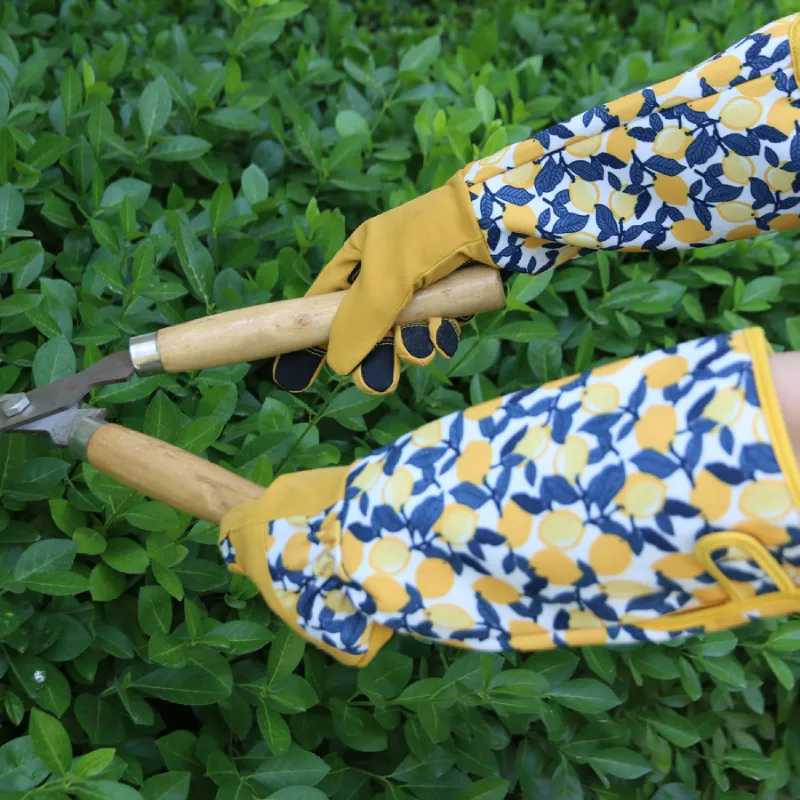 Lange Gartenhandschuhe mit Rosenschutz – Bild 3