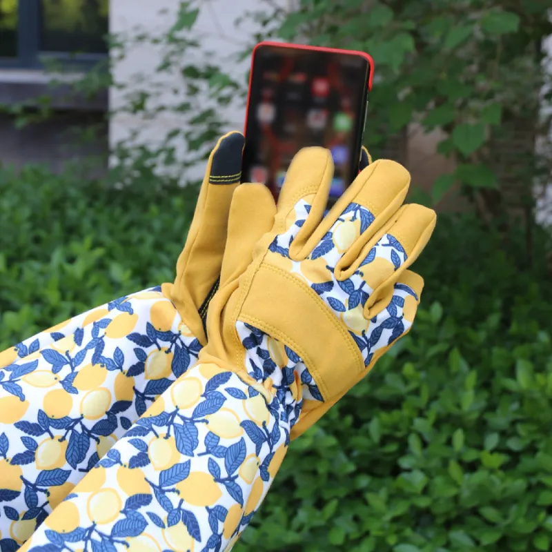 Lange Gartenhandschuhe mit Rosenschutz – Bild 4