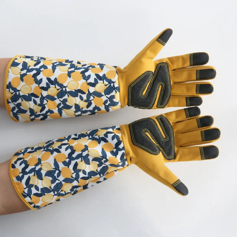 Lange Gartenhandschuhe mit Rosenschutz – Bild 7